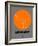 Melbourne Orange Subway Map-NaxArt-Framed Art Print