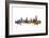 Melbourne Skyline-Michael Tompsett-Framed Art Print