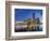 Melbourne Southbank Skyline, Eureka Tower and Hamer Hall over the Yarra River at Twilight-Cahir Davitt-Framed Photographic Print