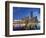 Melbourne Southbank Skyline, Eureka Tower and Hamer Hall over the Yarra River at Twilight-Cahir Davitt-Framed Photographic Print