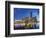 Melbourne Southbank Skyline, Eureka Tower and Hamer Hall over the Yarra River at Twilight-Cahir Davitt-Framed Photographic Print