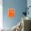Melbourne Street Map Orange-NaxArt-Framed Stretched Canvas displayed on a wall