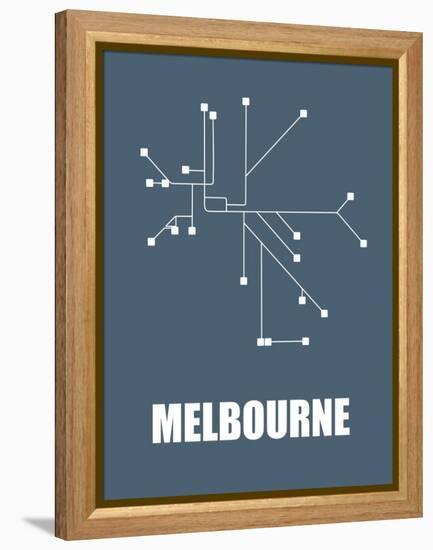 Melbourne Subway Map I-null-Framed Stretched Canvas