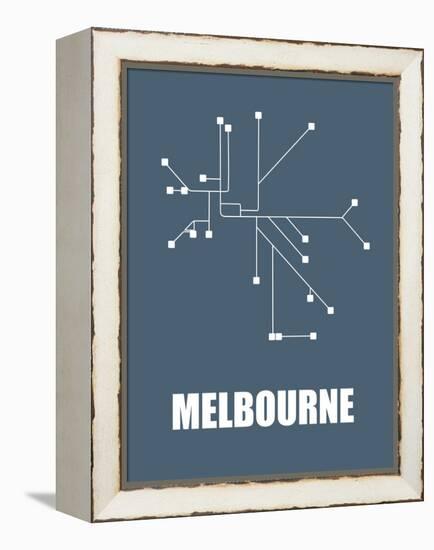 Melbourne Subway Map I-null-Framed Stretched Canvas