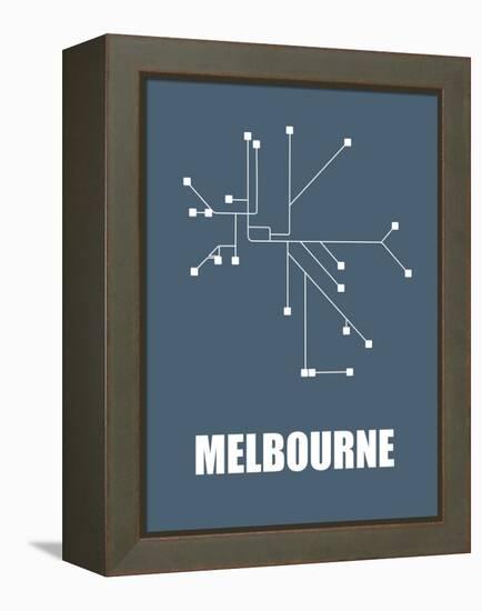 Melbourne Subway Map I-null-Framed Stretched Canvas