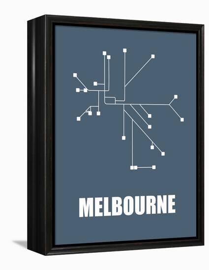 Melbourne Subway Map I-null-Framed Stretched Canvas