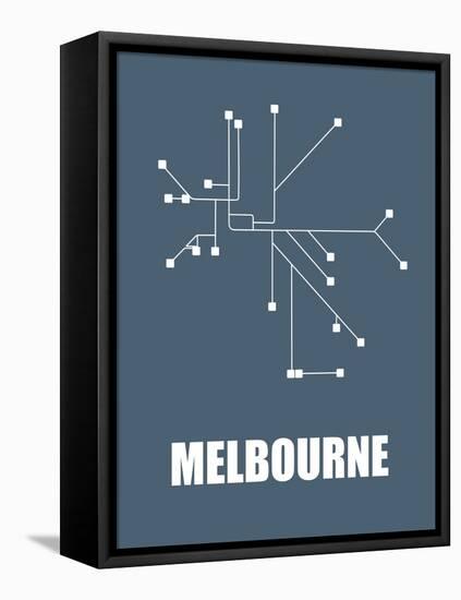 Melbourne Subway Map I-null-Framed Stretched Canvas