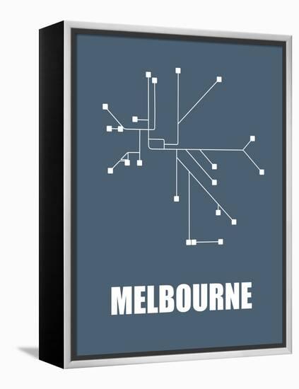 Melbourne Subway Map I-null-Framed Stretched Canvas