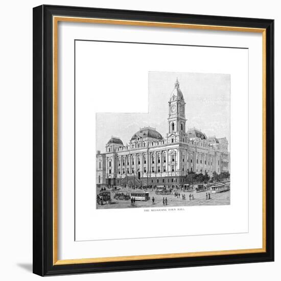 Melbourne Town Hall, Victoria, Australia, 1886-null-Framed Giclee Print