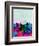 Melbourne Watercolor Skyline-NaxArt-Framed Art Print