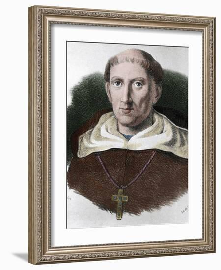 Melchior Cano (1509-1560). Spanish Scholastic Theologian. Colored Engraving.-Tarker-Framed Photographic Print