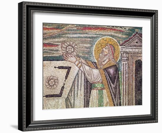 Melchisedech Offers Bread at the Altar, Detail of the Lunette-Byzantine-Framed Giclee Print