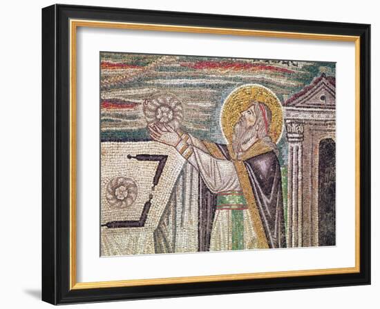 Melchisedech Offers Bread at the Altar, Detail of the Lunette-Byzantine-Framed Giclee Print