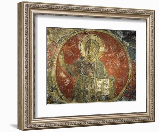 Melchizedek, Called the Ancient of Days, Fresco, 1196-null-Framed Art Print