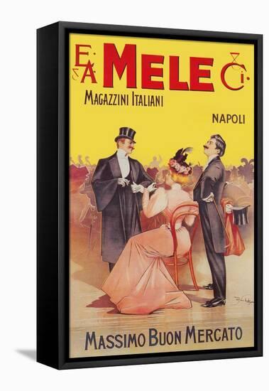 Mele Dress Makes Young Women More Beautiful-Aleardo Villa-Framed Stretched Canvas