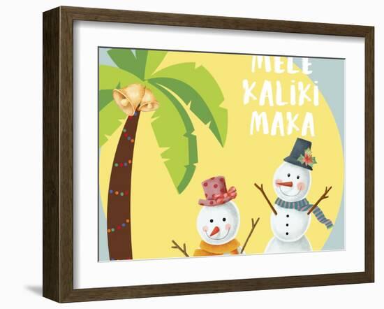 Mele Kaliki Maka-The Font Diva-Framed Giclee Print