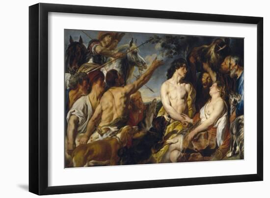 Meleager and Atalanta-Jacob Jordaens-Framed Giclee Print