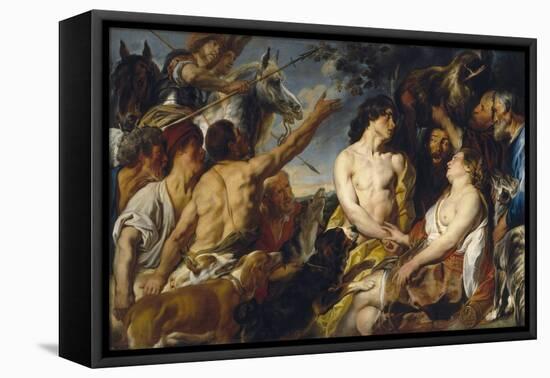 Meleager and Atalanta-Jacob Jordaens-Framed Premier Image Canvas