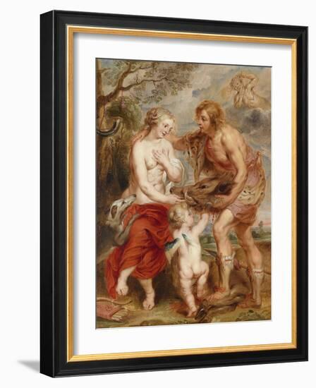 Meleager Offering the Calydon Boar's Head to Atalanta-Peter Paul Rubens-Framed Giclee Print