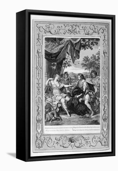 Meleager Presents the Boar's Head to Atalanta, 1733-Bernard Picart-Framed Premier Image Canvas