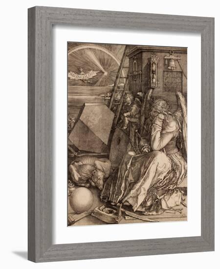 Melencolia I, 1514-Albrecht Dürer-Framed Giclee Print