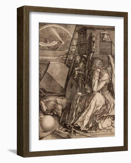 Melencolia I, 1514-Albrecht Dürer-Framed Giclee Print