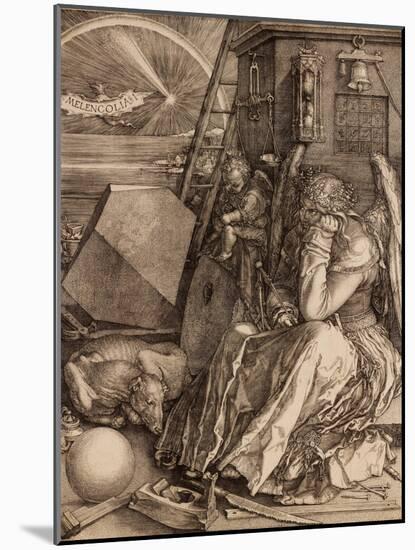 Melencolia I, 1514-Albrecht Dürer-Mounted Giclee Print