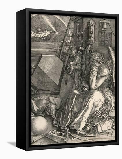 Melencolia I-Melancholia I-Albrecht Dürer-Framed Premier Image Canvas