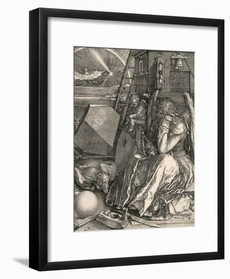 Melencolia I-Melancholia I-Albrecht Dürer-Framed Premium Giclee Print