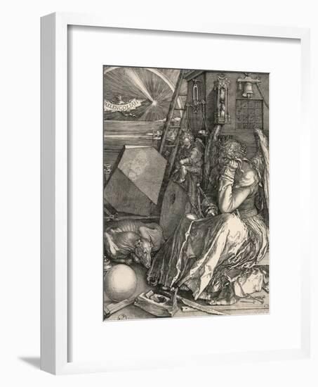 Melencolia I-Melancholia I-Albrecht Dürer-Framed Premium Giclee Print