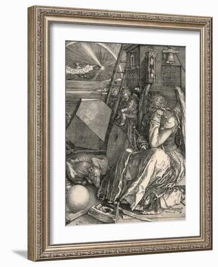 Melencolia I-Melancholia I-Albrecht Dürer-Framed Giclee Print