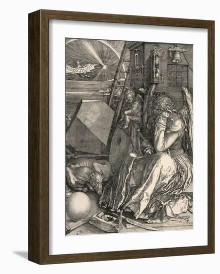 Melencolia I-Melancholia I-Albrecht Dürer-Framed Giclee Print