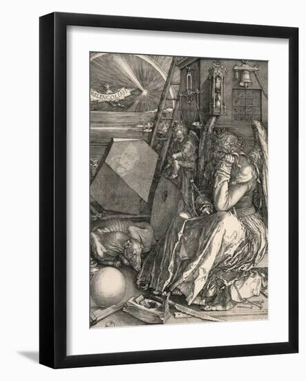 Melencolia I-Melancholia I-Albrecht Dürer-Framed Giclee Print