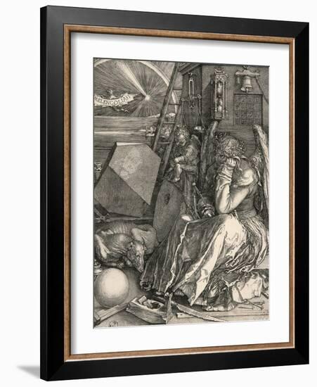 Melencolia I-Melancholia I-Albrecht Dürer-Framed Giclee Print