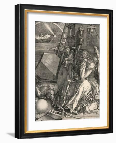 Melencolia I-Melancholia I-Albrecht Dürer-Framed Giclee Print