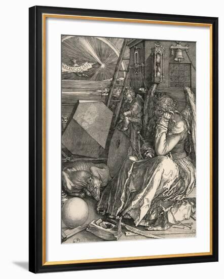 Melencolia I-Melancholia I-Albrecht Dürer-Framed Giclee Print