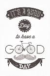 Retro Illustration Bicycle-Melindula-Art Print