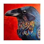 Glistening Raven-Melissa Symons-Framed Stretched Canvas
