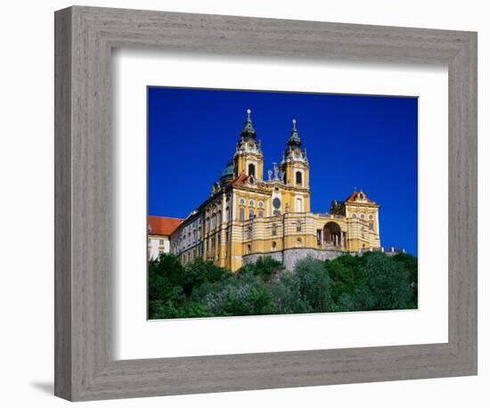 Melk Abbey, Baroque Church, Lower Austria-Walter Bibikow-Framed Photographic Print