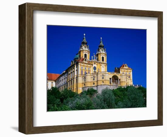 Melk Abbey, Baroque Church, Lower Austria-Walter Bibikow-Framed Photographic Print