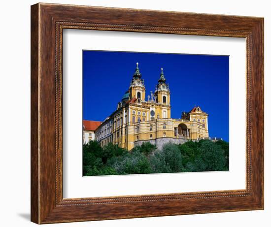 Melk Abbey, Baroque Church, Lower Austria-Walter Bibikow-Framed Photographic Print