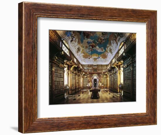 Melk Abbey, Library-Jakob Prandtauer-Framed Premium Giclee Print