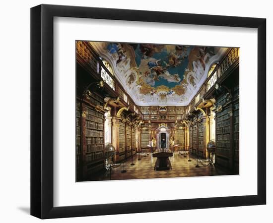 Melk Abbey, Library-Jakob Prandtauer-Framed Premium Giclee Print