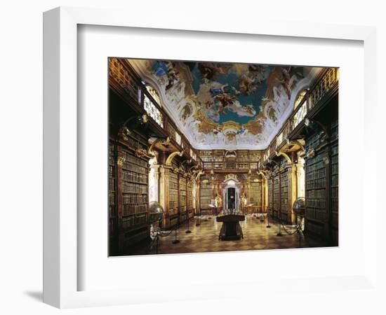 Melk Abbey, Library-Jakob Prandtauer-Framed Premium Giclee Print