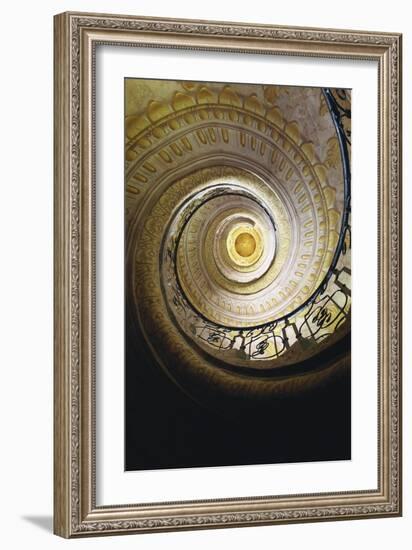 Melk Abbey, Spiral Staircase That Leads to the Church-Jakob Prandtauer-Framed Art Print