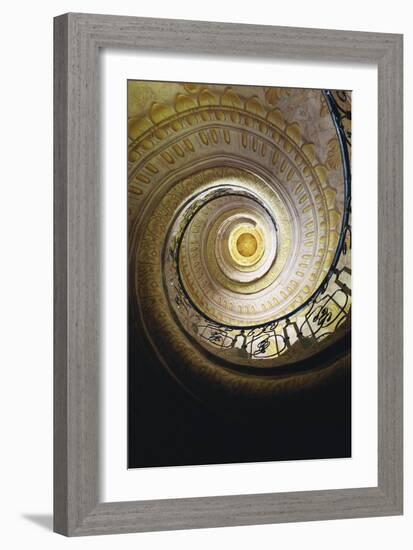 Melk Abbey, Spiral Staircase That Leads to the Church-Jakob Prandtauer-Framed Art Print