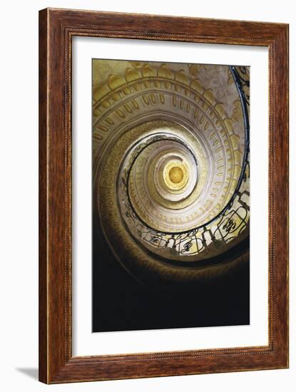 Melk Abbey, Spiral Staircase That Leads to the Church-Jakob Prandtauer-Framed Art Print