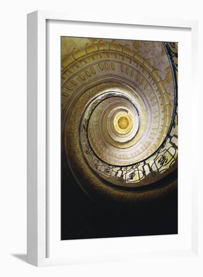 Melk Abbey, Spiral Staircase That Leads to the Church-Jakob Prandtauer-Framed Art Print