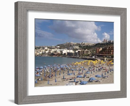 Mellieha Bay, Malta, Mediterranean, Europe-Hans Peter Merten-Framed Photographic Print