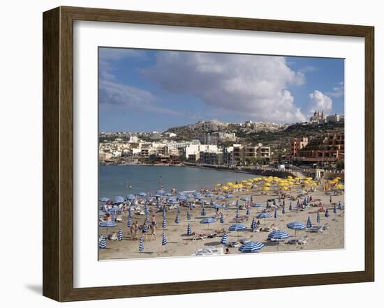 Mellieha Bay, Malta, Mediterranean, Europe-Hans Peter Merten-Framed Photographic Print